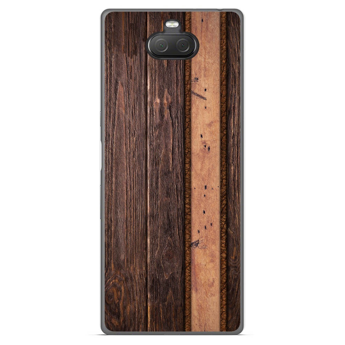 Funda Gel Tpu para Sony Xperia 10 Plus diseño Madera 05 Dibujos