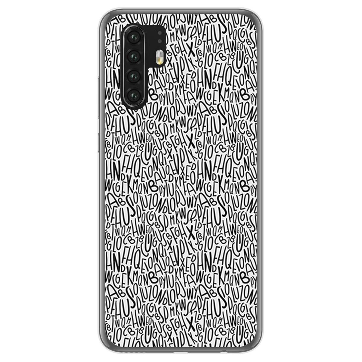 Funda Gel Tpu para Huawei P30 Pro diseño Letras Dibujos