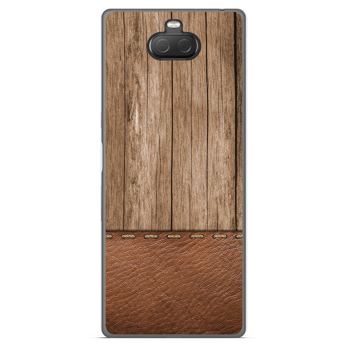 Funda Gel Tpu para Sony Xperia 10 Plus diseño Madera 09 Dibujos