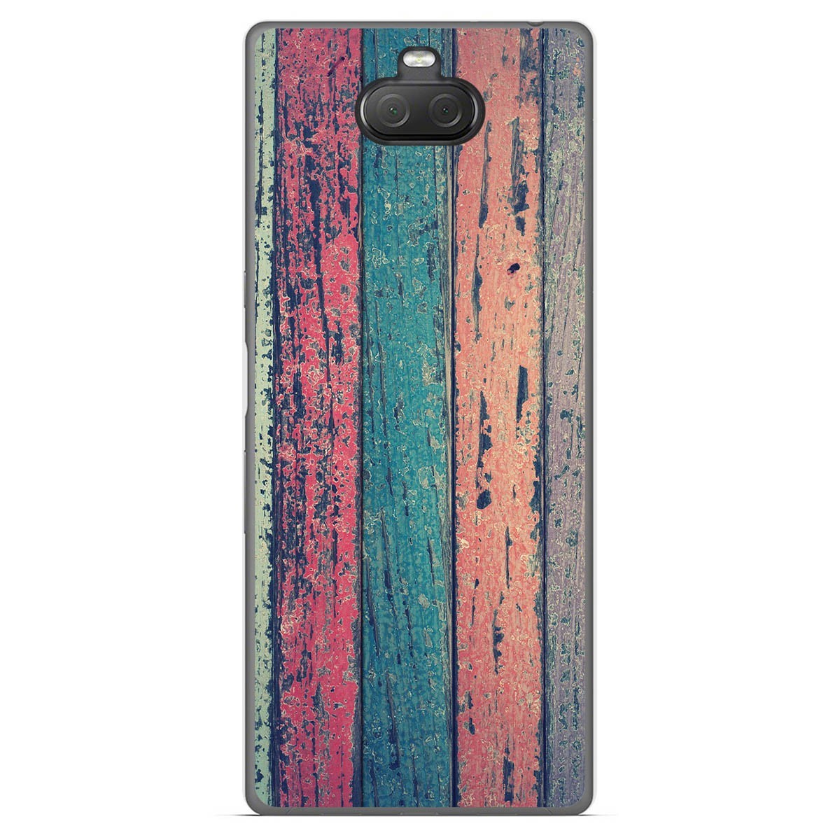 Funda Gel Tpu para Sony Xperia 10 Plus diseño Madera 10 Dibujos