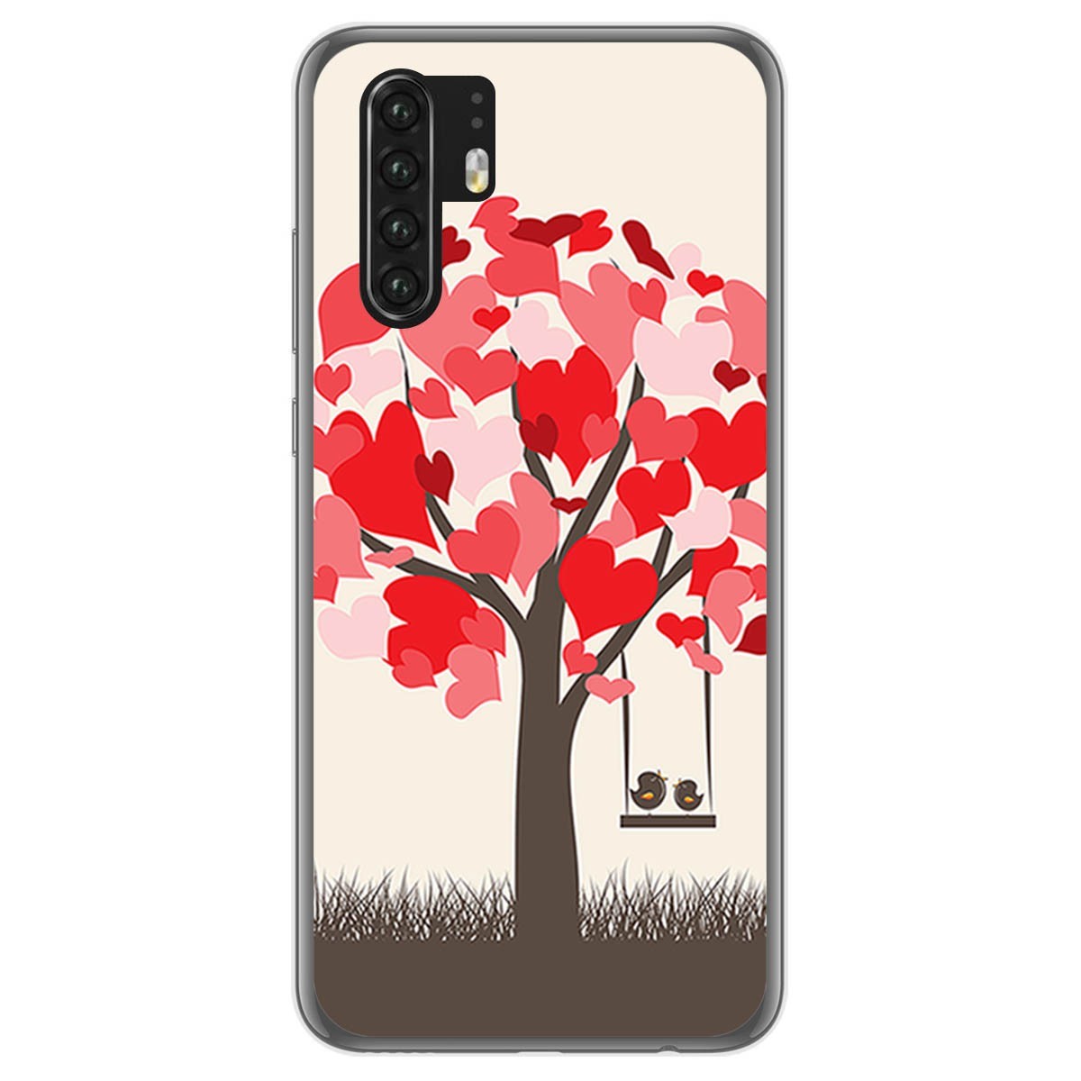 Funda Gel Tpu para Huawei P30 Pro diseño Pajaritos Dibujos