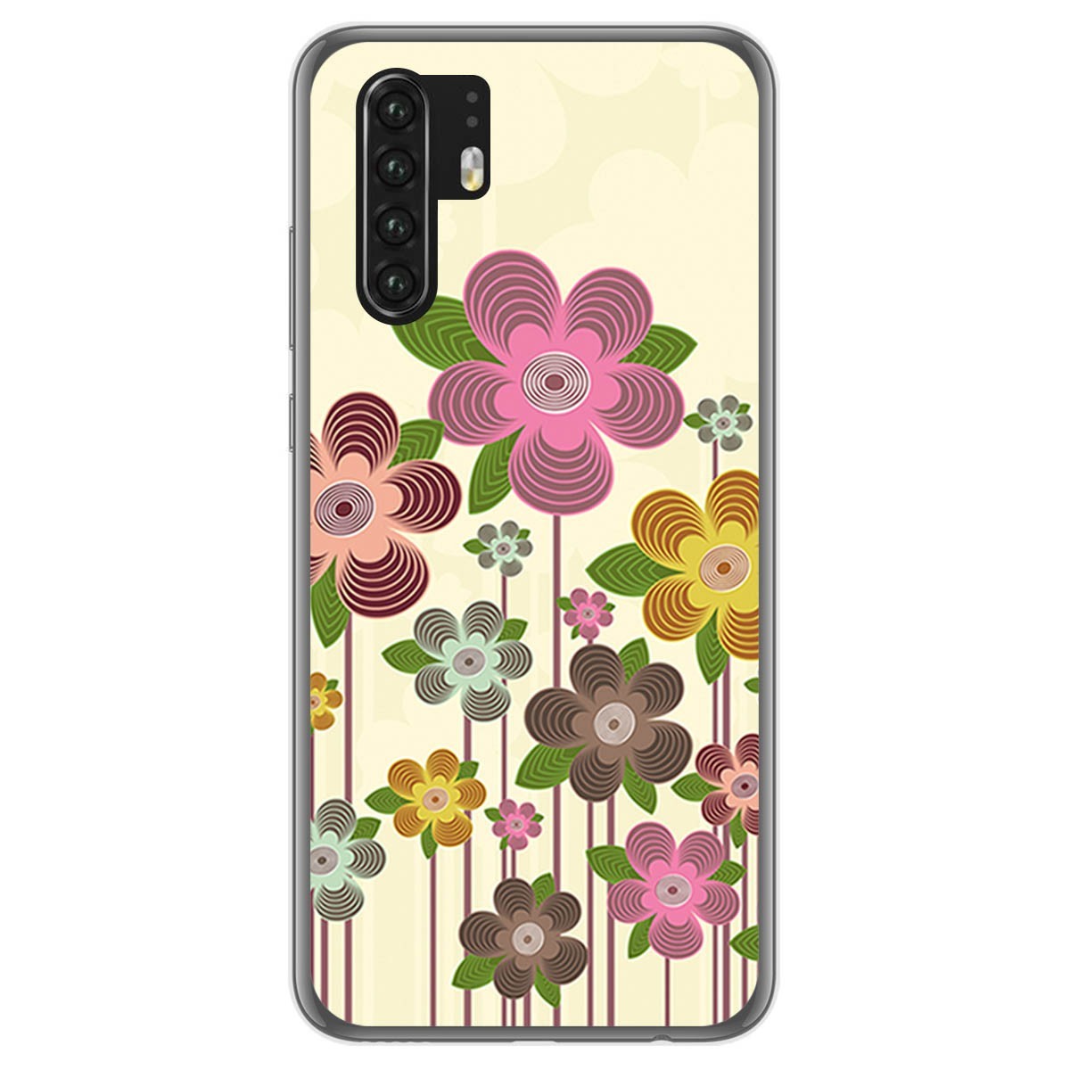 Funda Gel Tpu para Huawei P30 Pro diseño Primavera En Flor Dibujos
