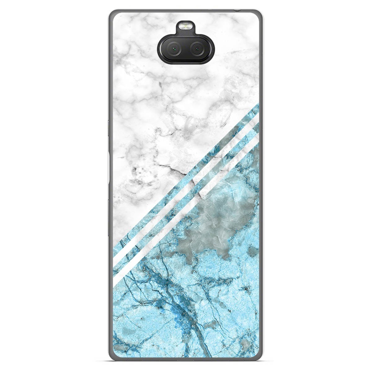 Funda Gel Tpu para Sony Xperia 10 Plus diseño Mármol 02 Dibujos