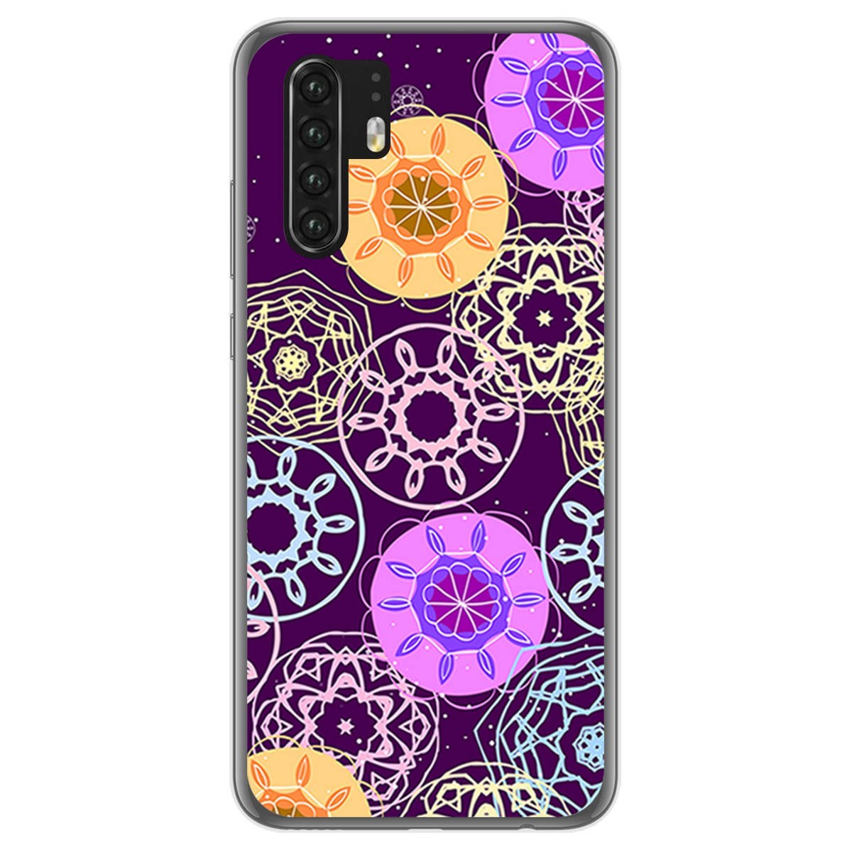 Funda Gel Tpu para Huawei P30 Pro diseño Radial Dibujos