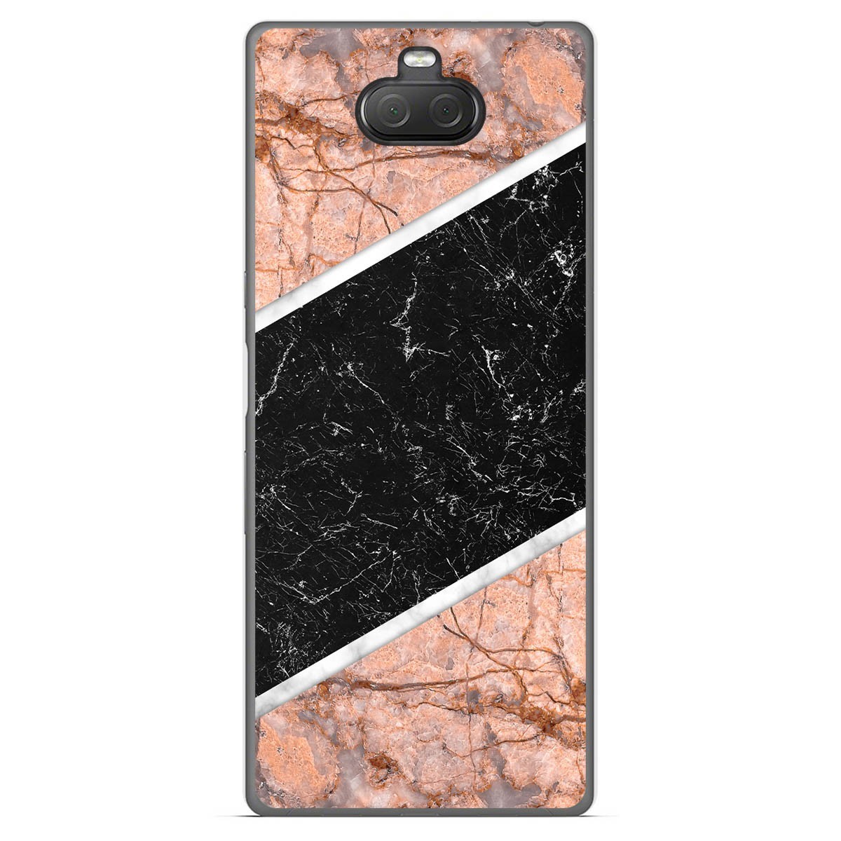 Funda Gel Tpu para Sony Xperia 10 Plus diseño Mármol 07 Dibujos