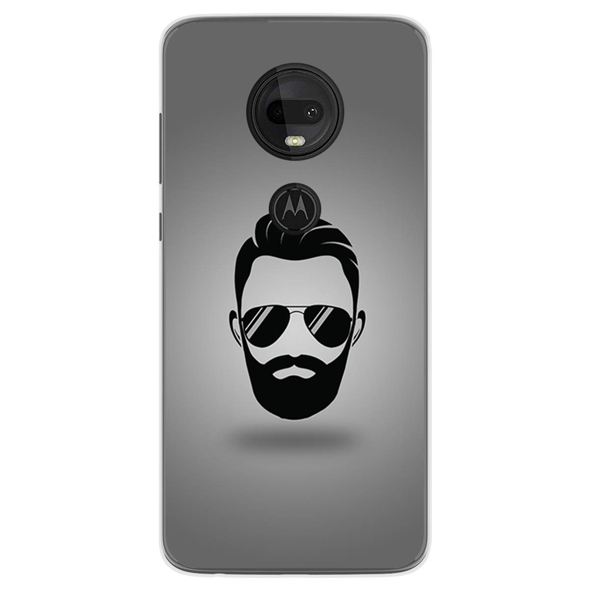 Funda Gel Tpu para Motorola Moto G7 / G7 Plus diseño Barba Dibujos