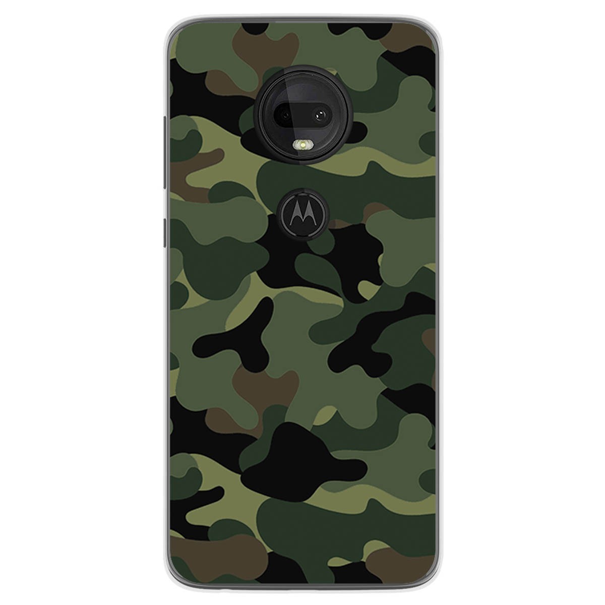 Funda Gel Tpu para Motorola Moto G7 / G7 Plus diseño Camuflaje Dibujos
