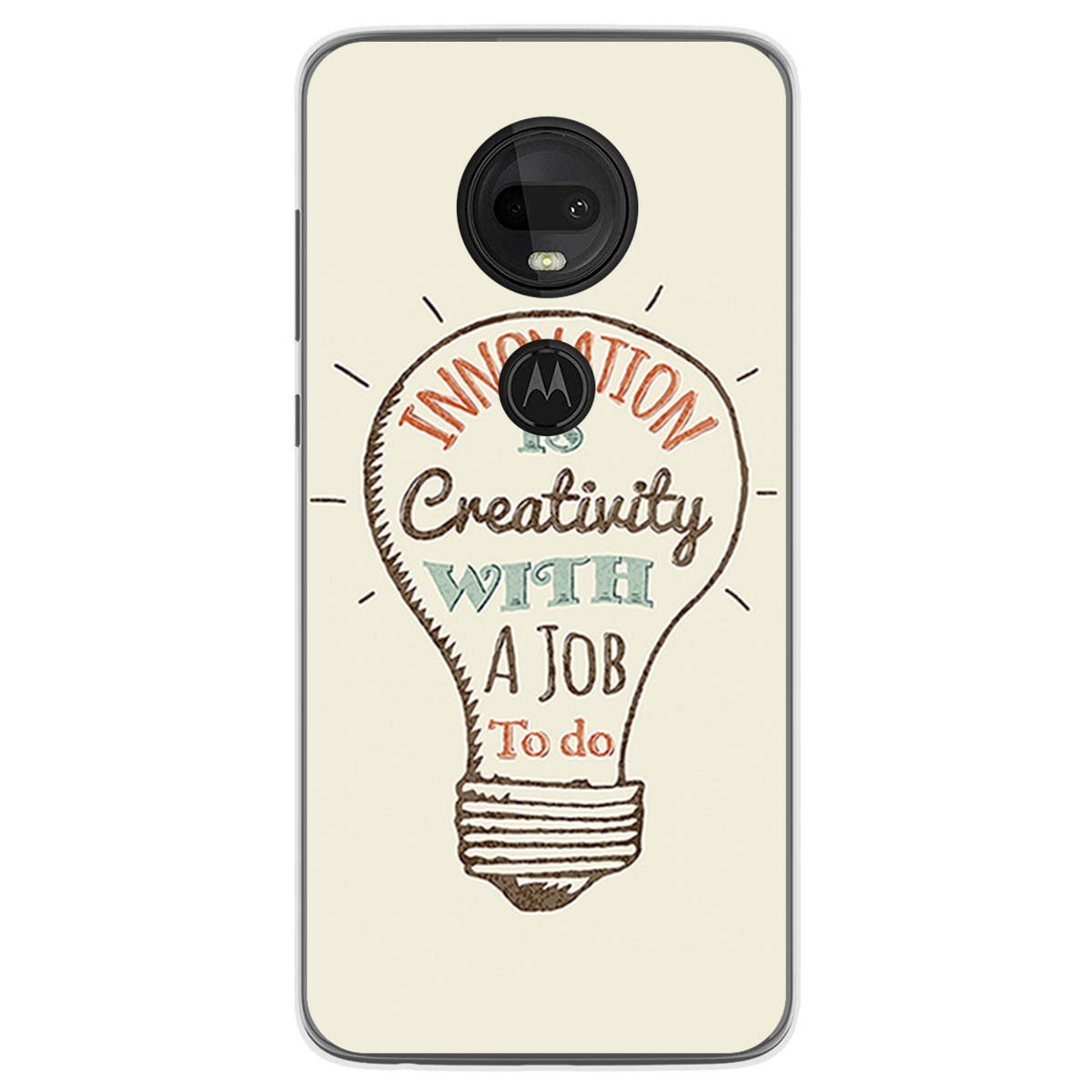 Funda Gel Tpu para Motorola Moto G7 / G7 Plus diseño Creativity Dibujos