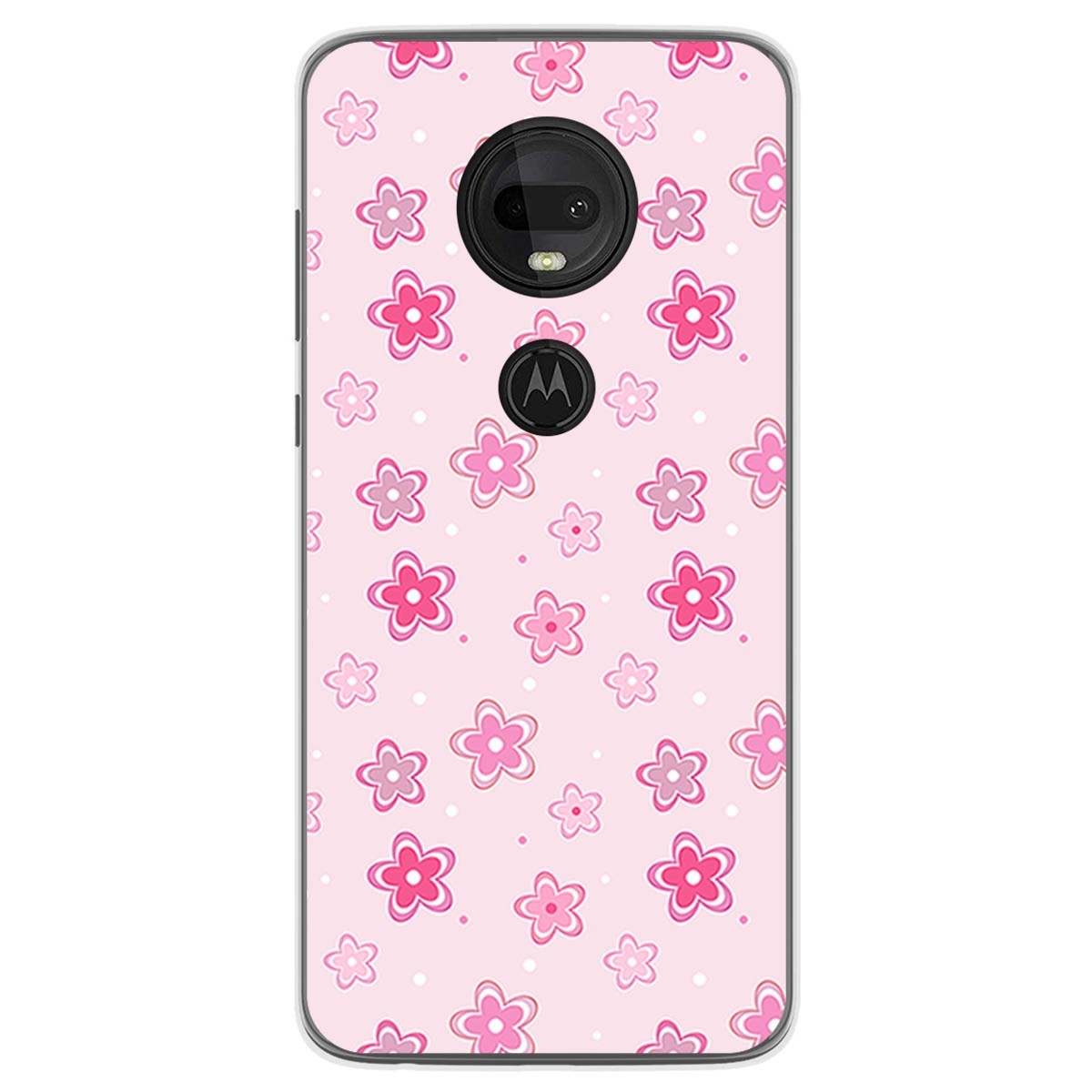 Funda Gel Tpu para Motorola Moto G7 / G7 Plus diseño Flores Dibujos