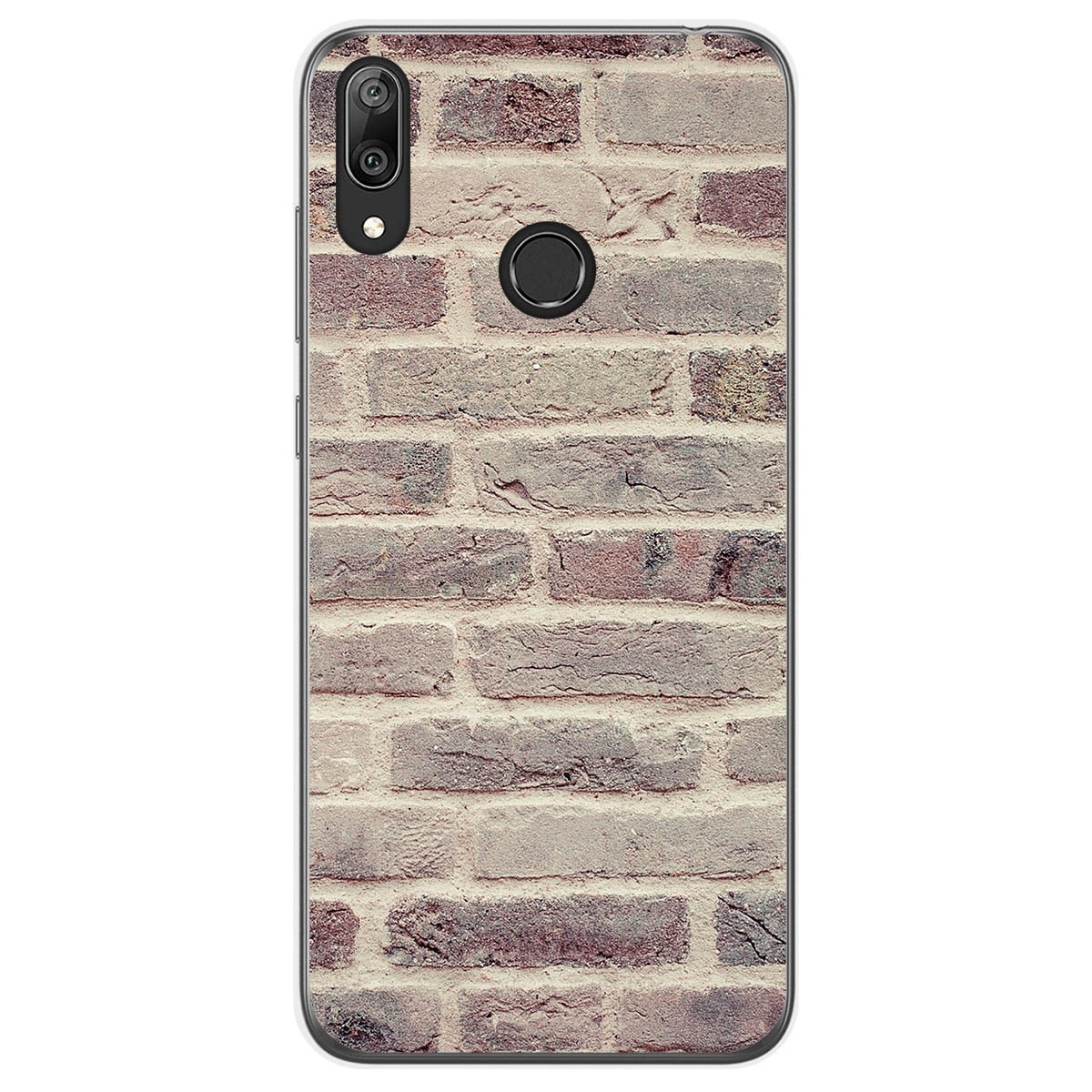 Funda Gel Tpu para Huawei Y7 2019 diseño Ladrillo 01 Dibujos