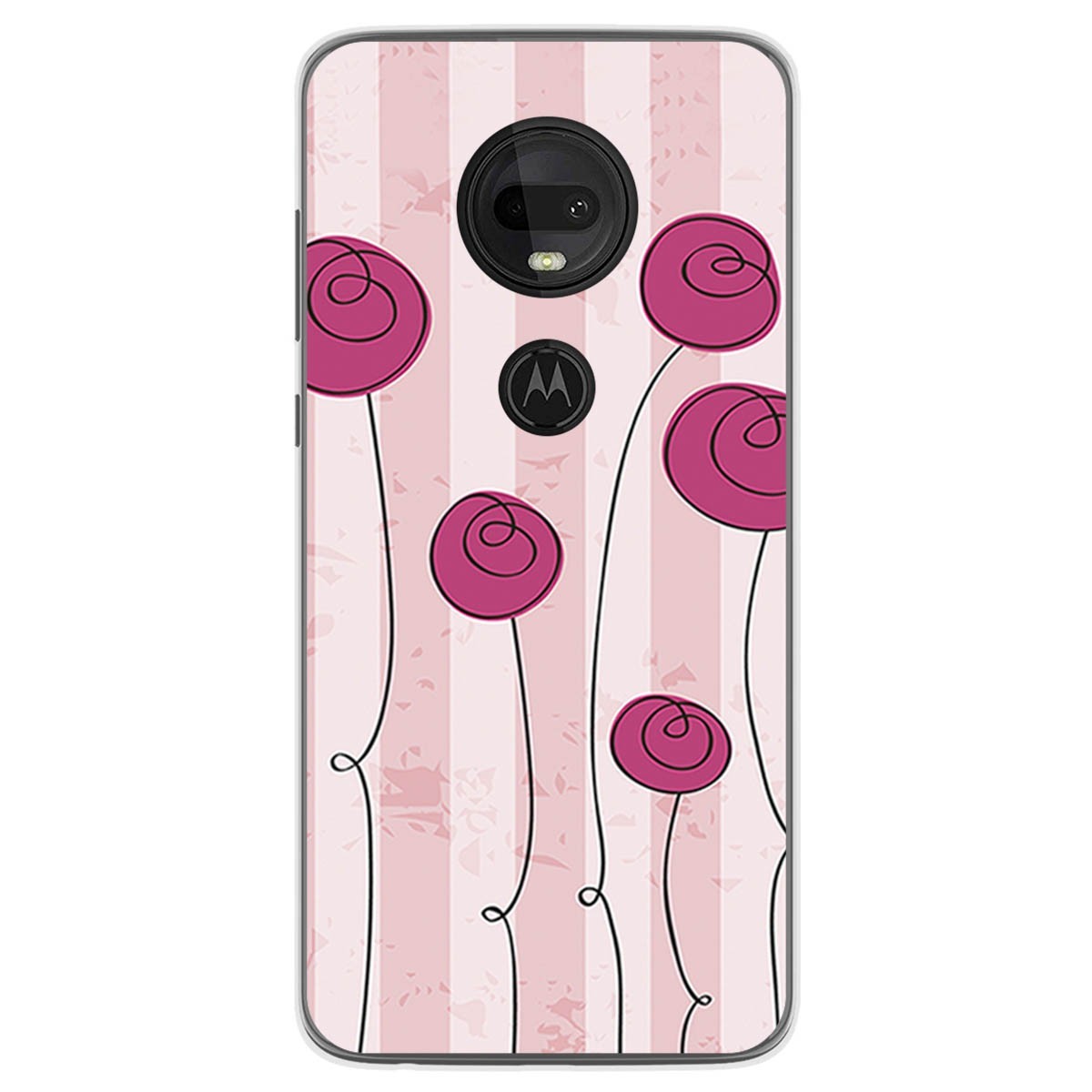 Funda Gel Tpu para Motorola Moto G7 / G7 Plus diseño Flores Vintage Dibujos
