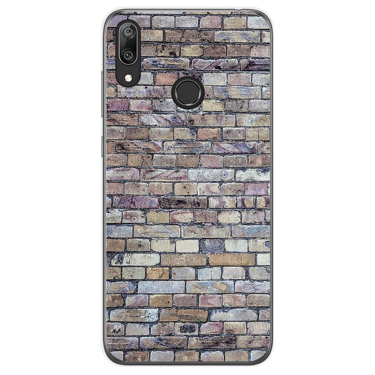 Funda Gel Tpu para Huawei Y7 2019 diseño Ladrillo 02 Dibujos