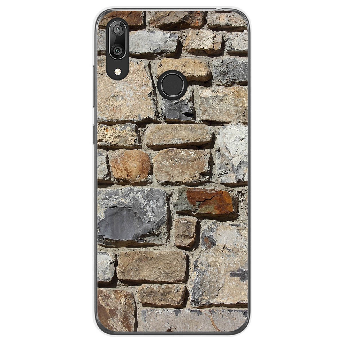 Funda Gel Tpu para Huawei Y7 2019 diseño Ladrillo 03 Dibujos