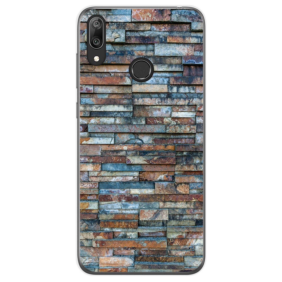 Funda Gel Tpu para Huawei Y7 2019 diseño Ladrillo 05 Dibujos