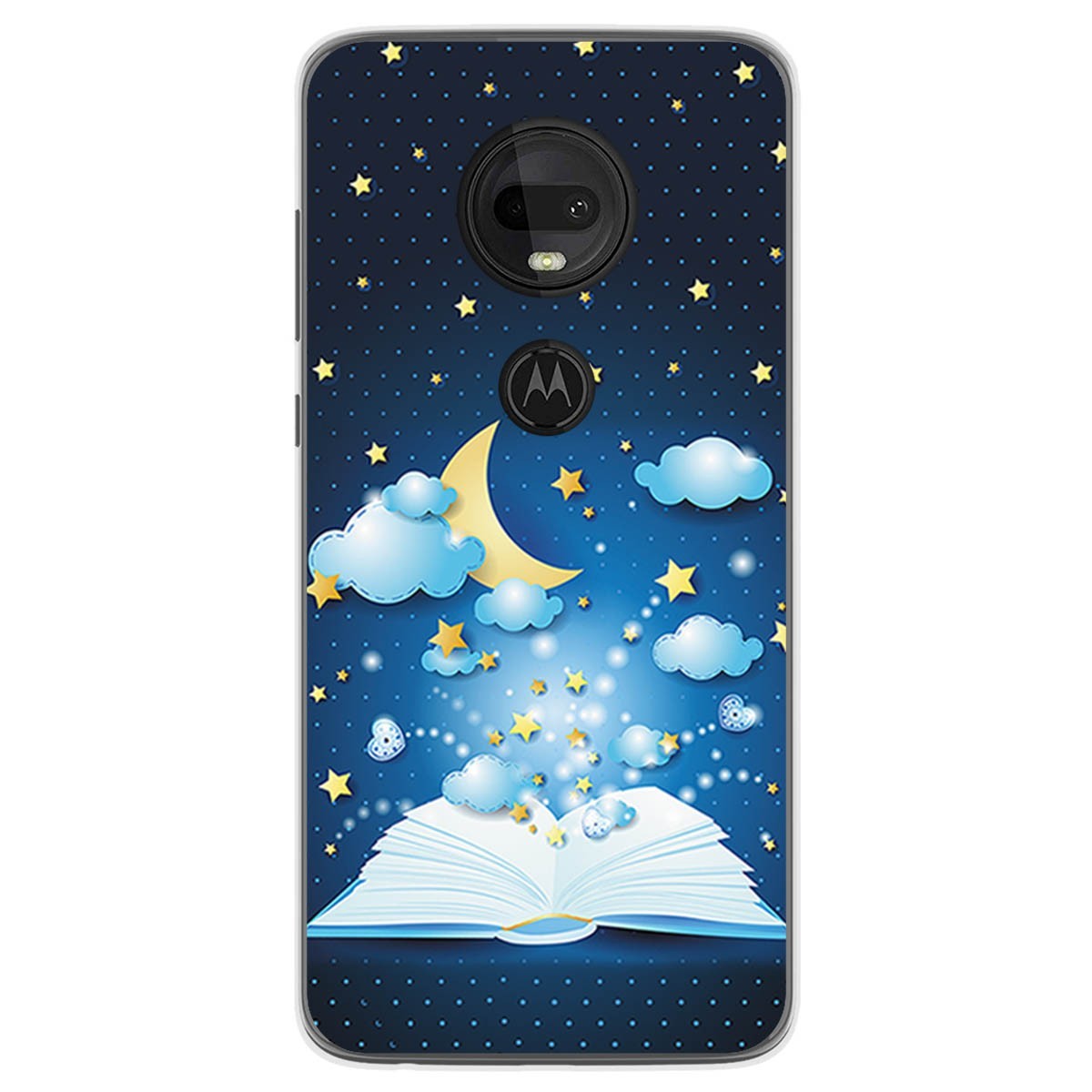 Funda Gel Tpu para Motorola Moto G7 / G7 Plus diseño Libro Cuentos Dibujos