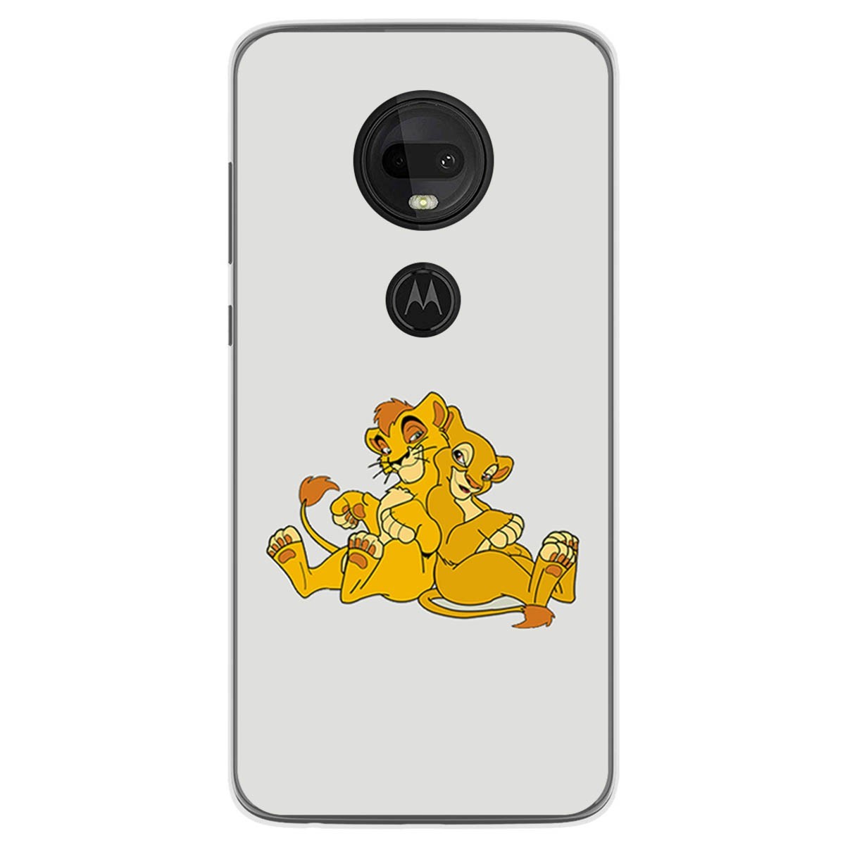 Funda Gel Tpu para Motorola Moto G7 / G7 Plus diseño Leones Dibujos
