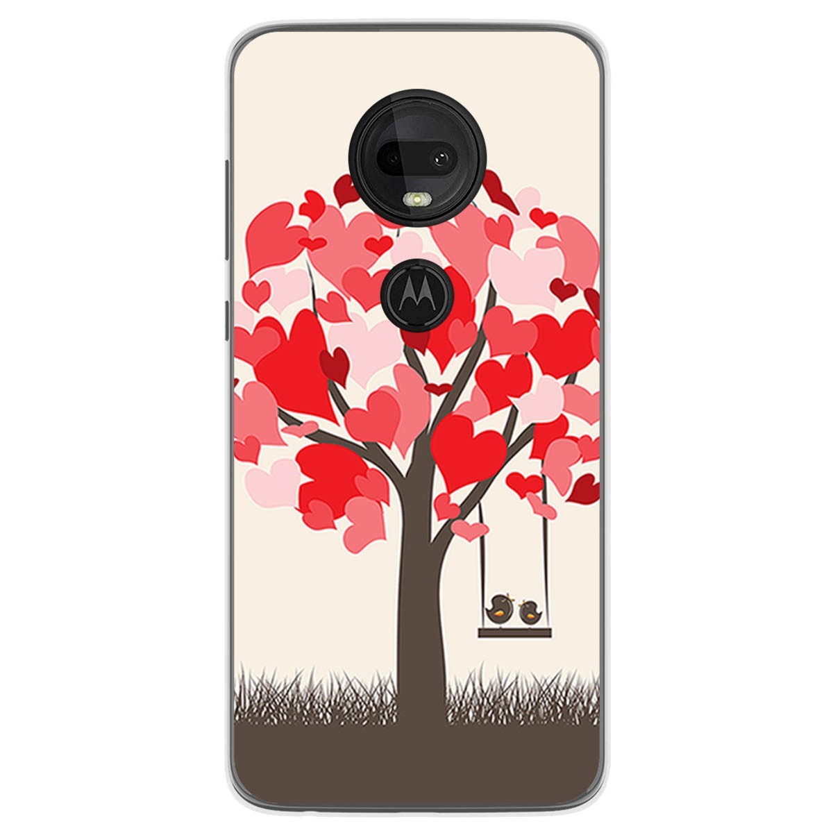 Funda Gel Tpu para Motorola Moto G7 / G7 Plus diseño Pajaritos Dibujos