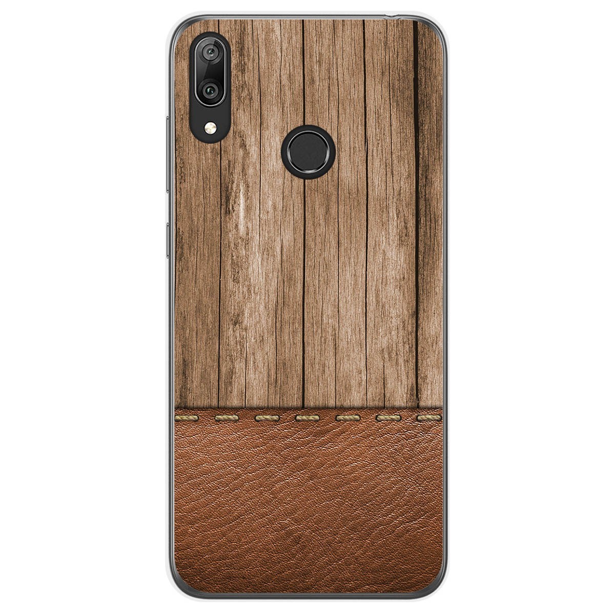 Funda Gel Tpu para Huawei Y7 2019 diseño Madera 09 Dibujos