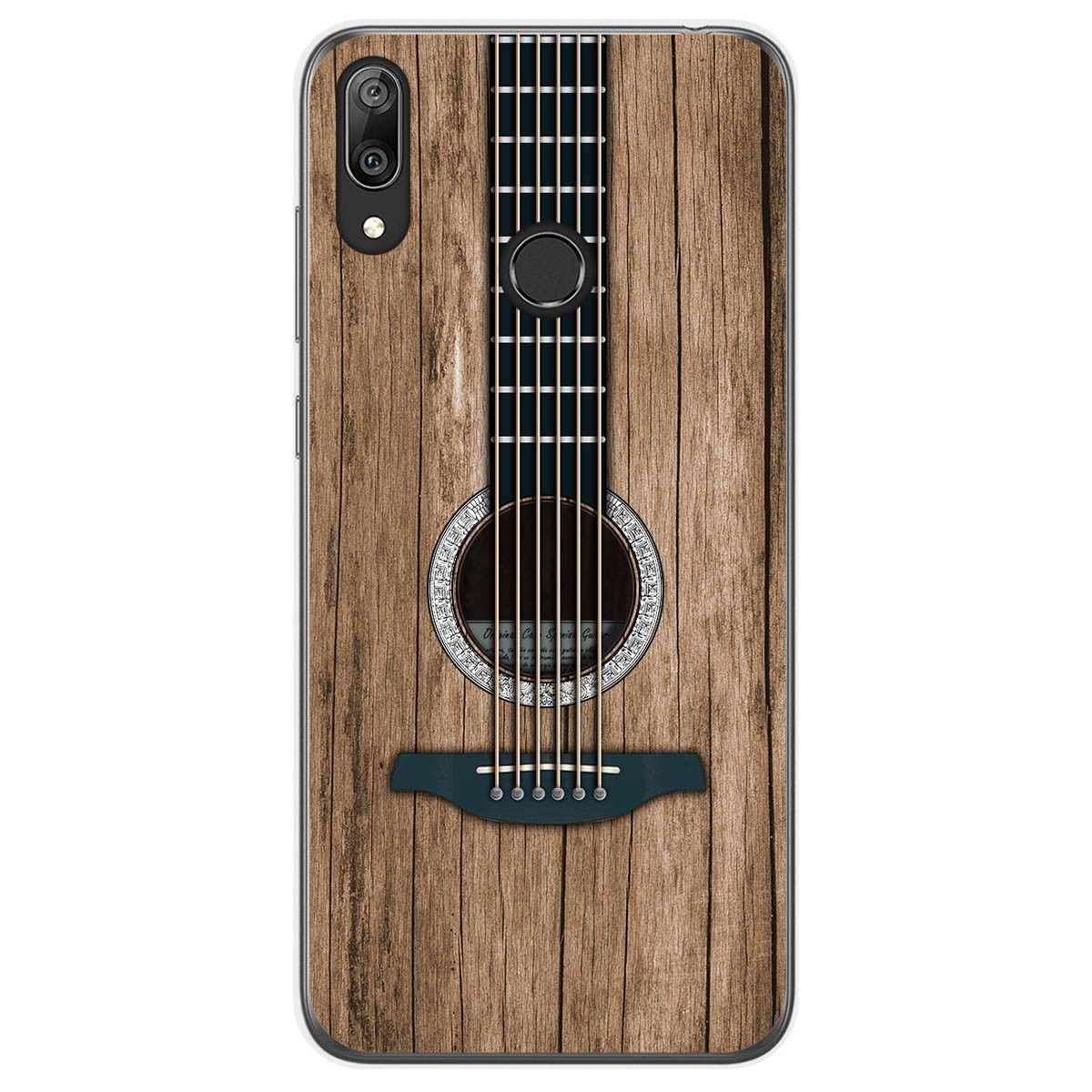 Funda Gel Tpu para Huawei Y7 2019 diseño Madera 11 Dibujos