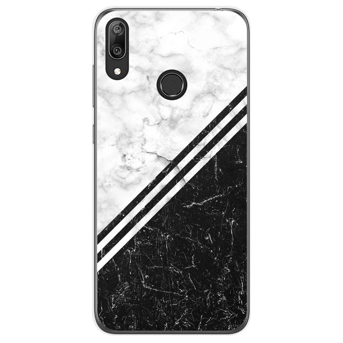 Funda Gel Tpu para Huawei Y7 2019 diseño Mármol 01 Dibujos