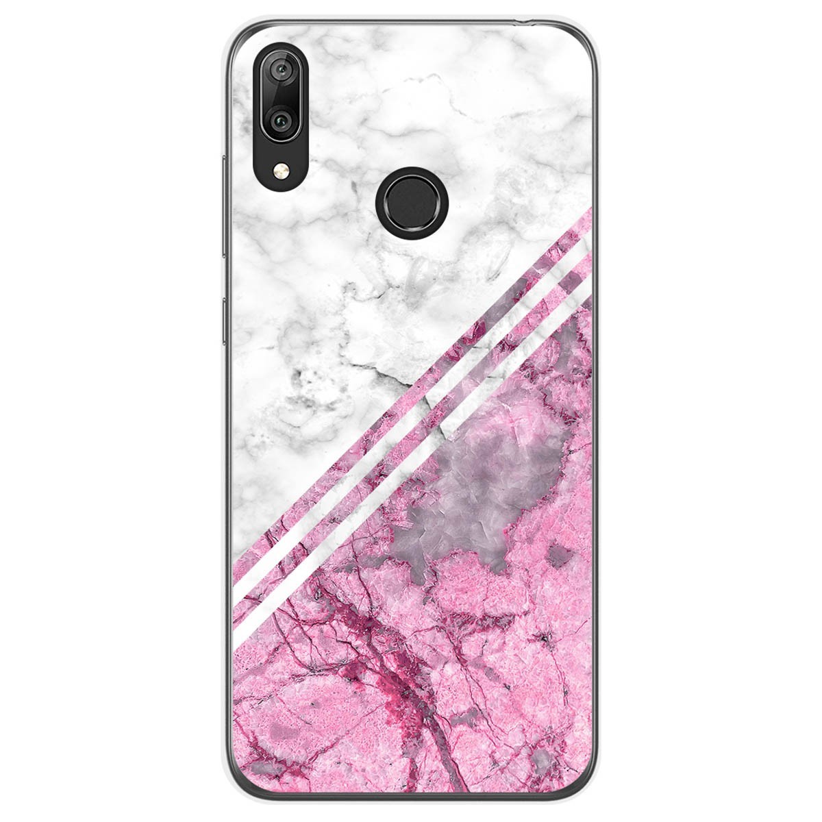 Funda Gel Tpu para Huawei Y7 2019 diseño Mármol 03 Dibujos