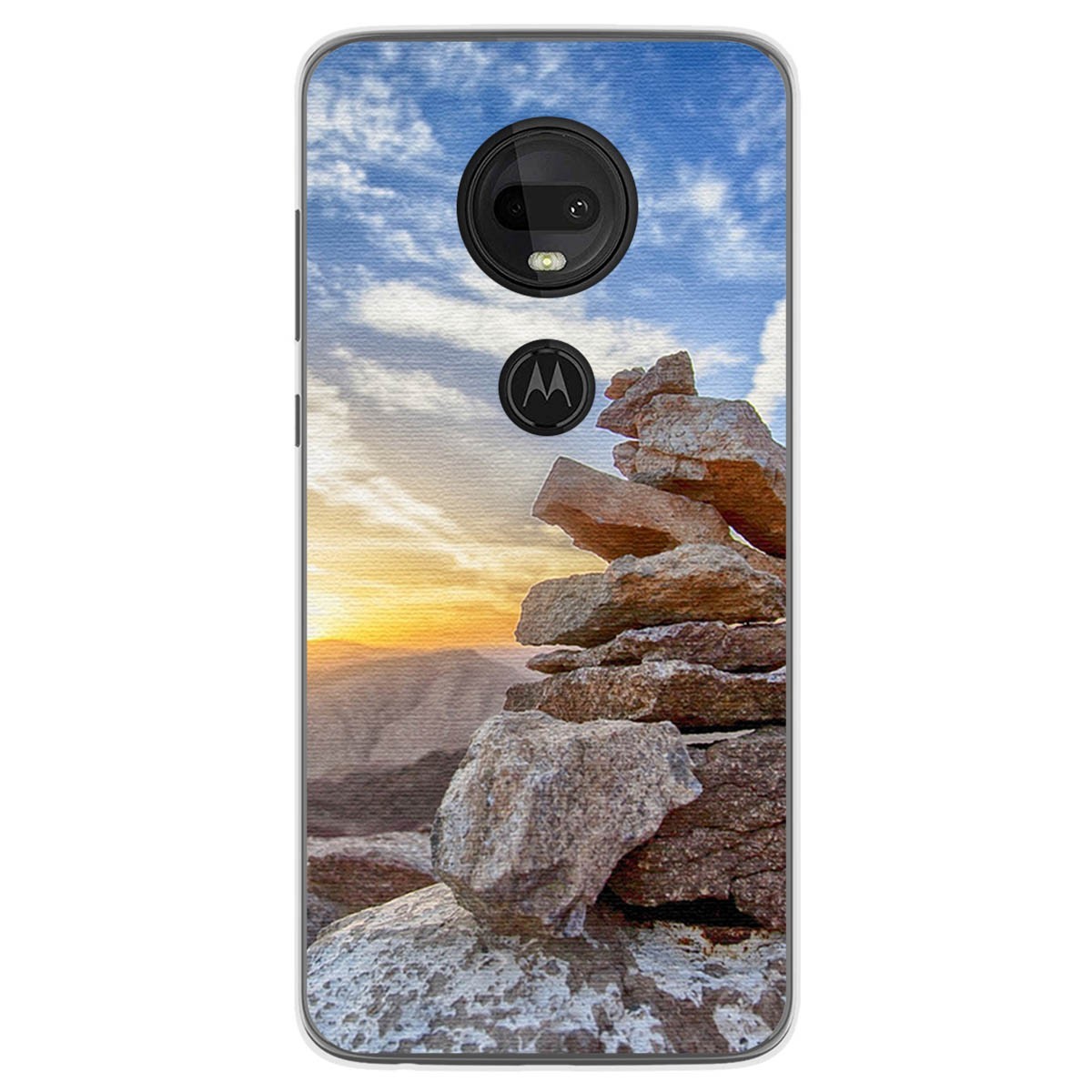 Funda Gel Tpu para Motorola Moto G7 / G7 Plus diseño Sunset Dibujos
