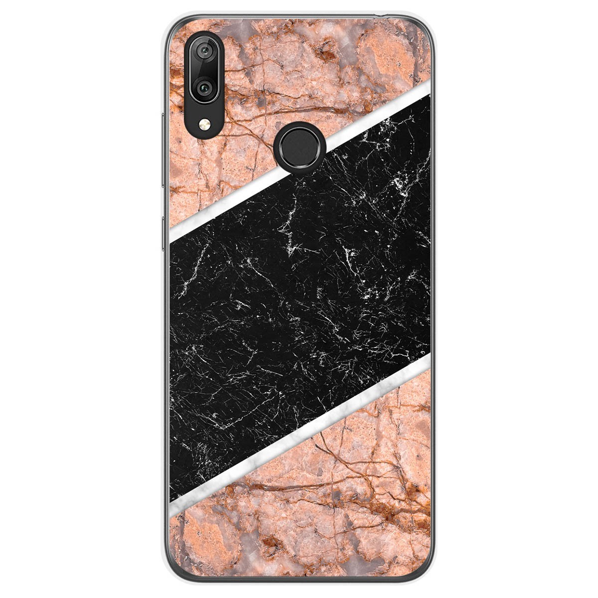 Funda Gel Tpu para Huawei Y7 2019 diseño Mármol 07 Dibujos