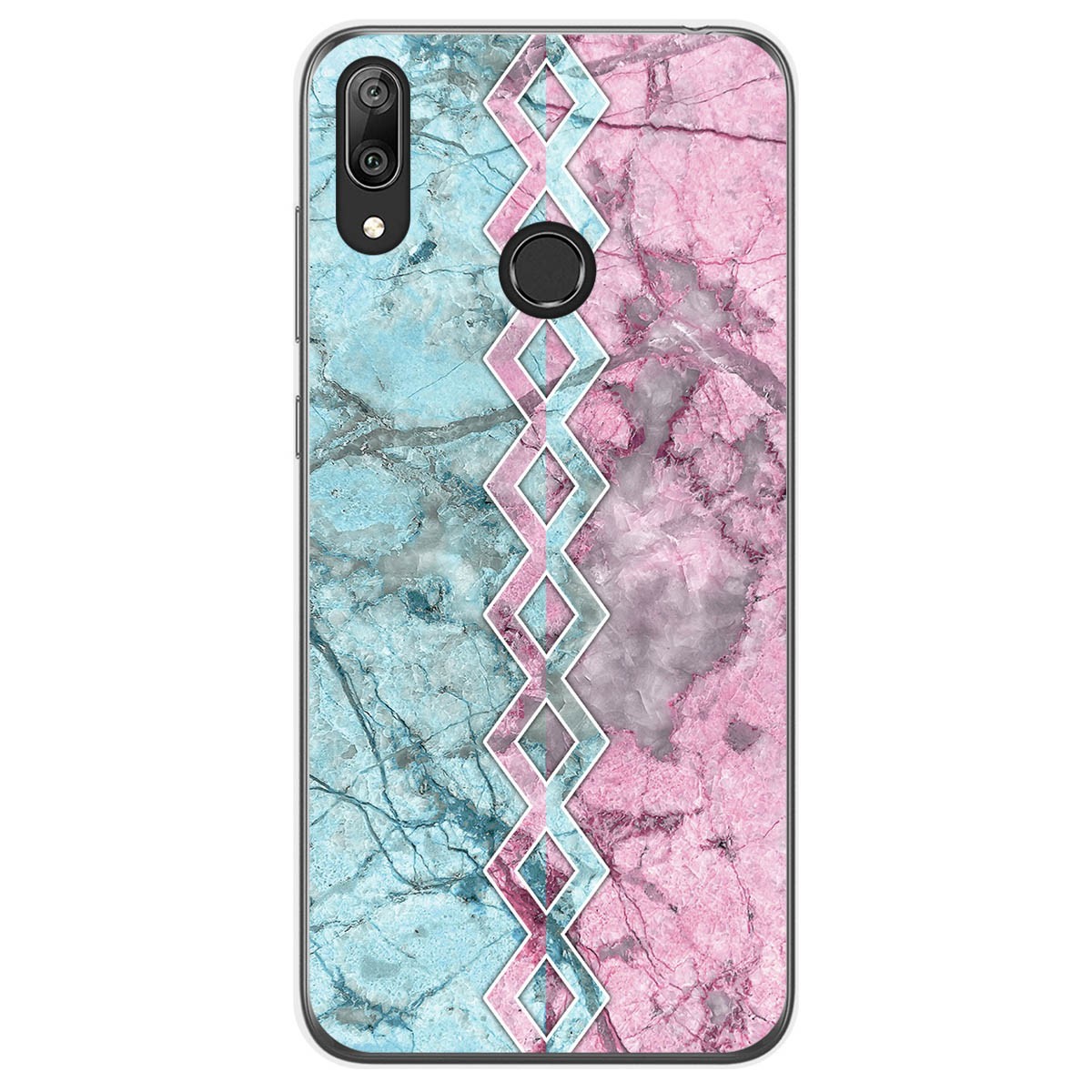 Funda Gel Tpu para Huawei Y7 2019 diseño Mármol 08 Dibujos