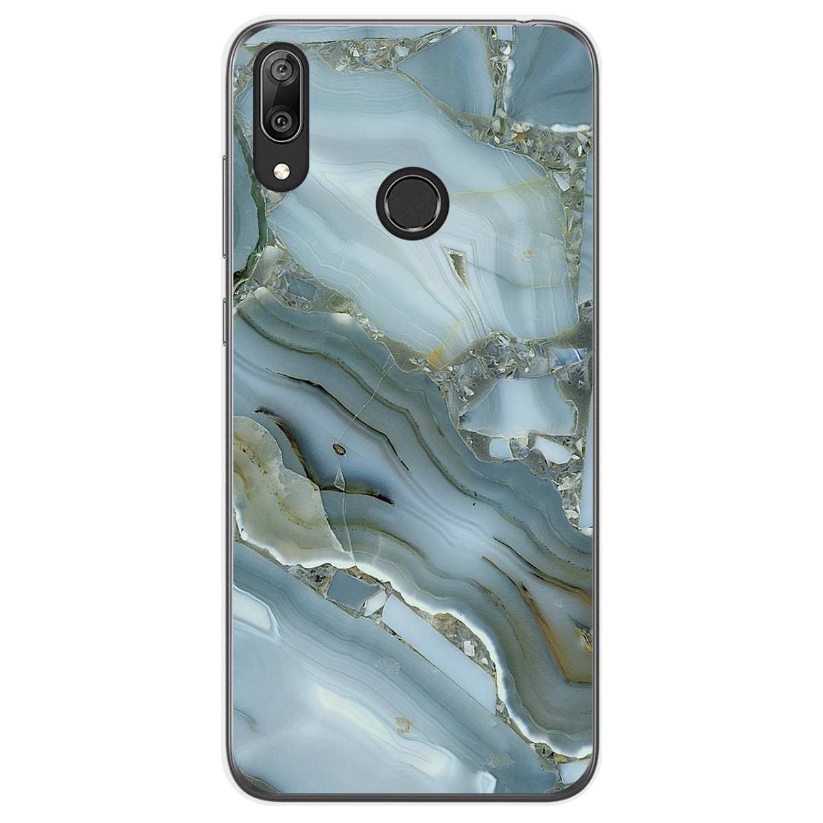 Funda Gel Tpu para Huawei Y7 2019 diseño Mármol 09 Dibujos