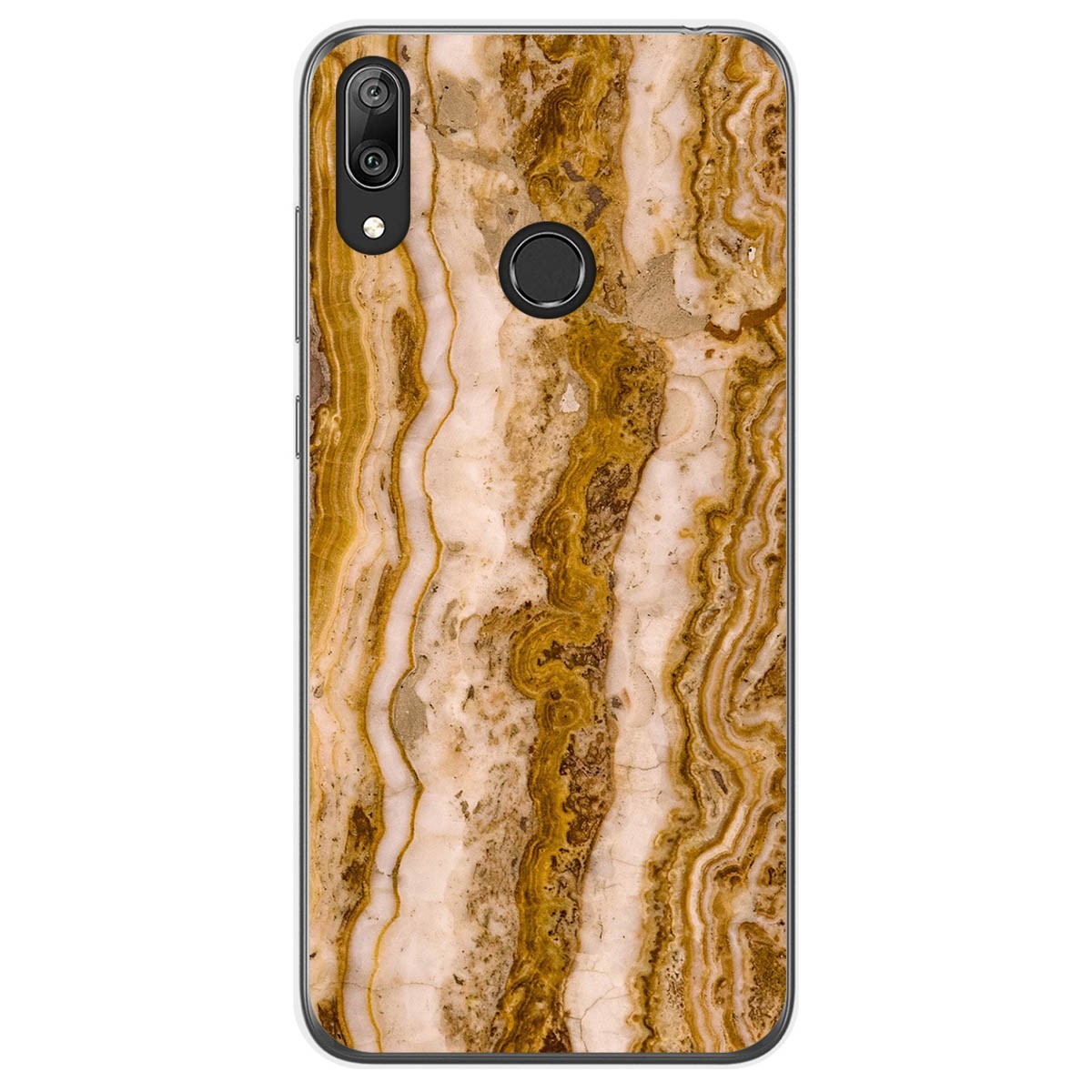 Funda Gel Tpu para Huawei Y7 2019 diseño Mármol 10 Dibujos