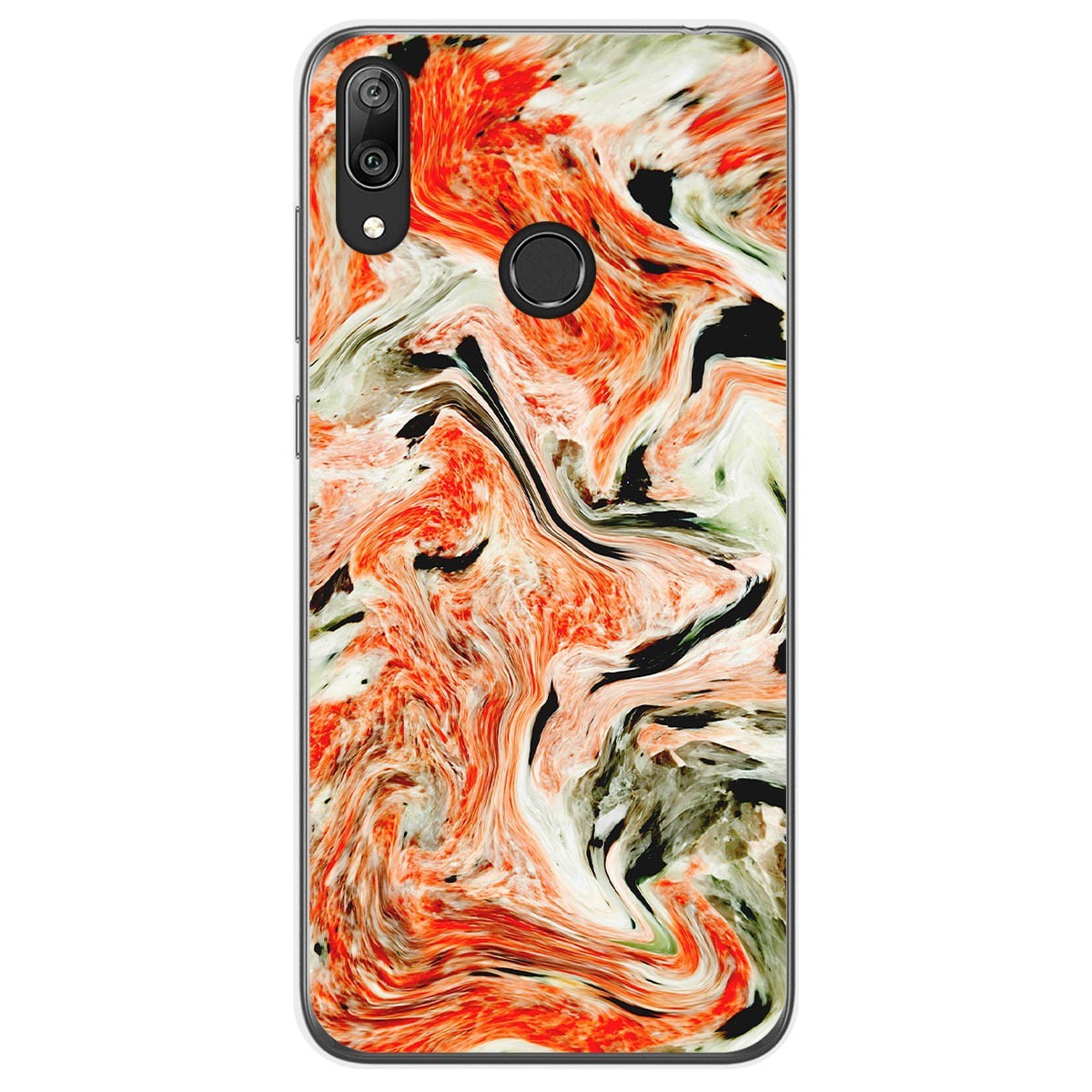 Funda Gel Tpu para Huawei Y7 2019 diseño Mármol 12 Dibujos
