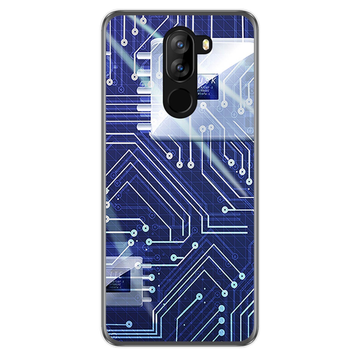 Funda Gel Tpu para Doogee X60 / X60L diseño Circuito Dibujos
