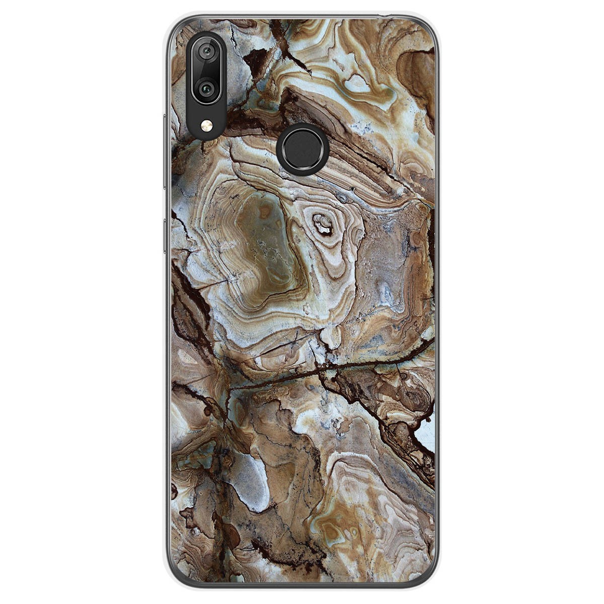 Funda Gel Tpu para Huawei Y7 2019 diseño Mármol 14 Dibujos