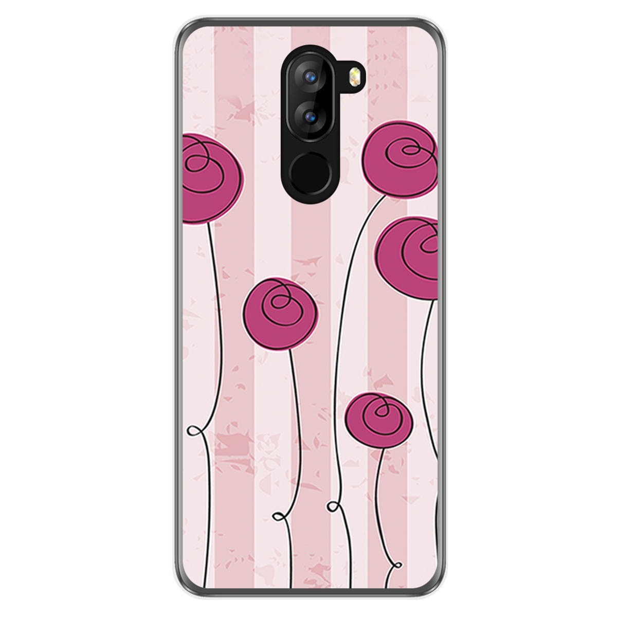 Funda Gel Tpu para Doogee X60 / X60L diseño Flores Vintage Dibujos