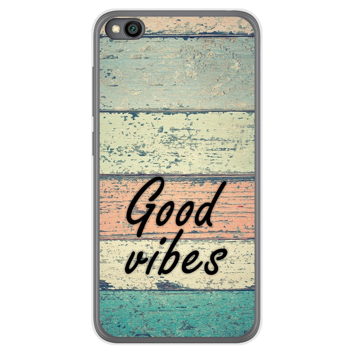 Funda Gel Tpu para Xiaomi Redmi Go diseño Madera 01 Dibujos