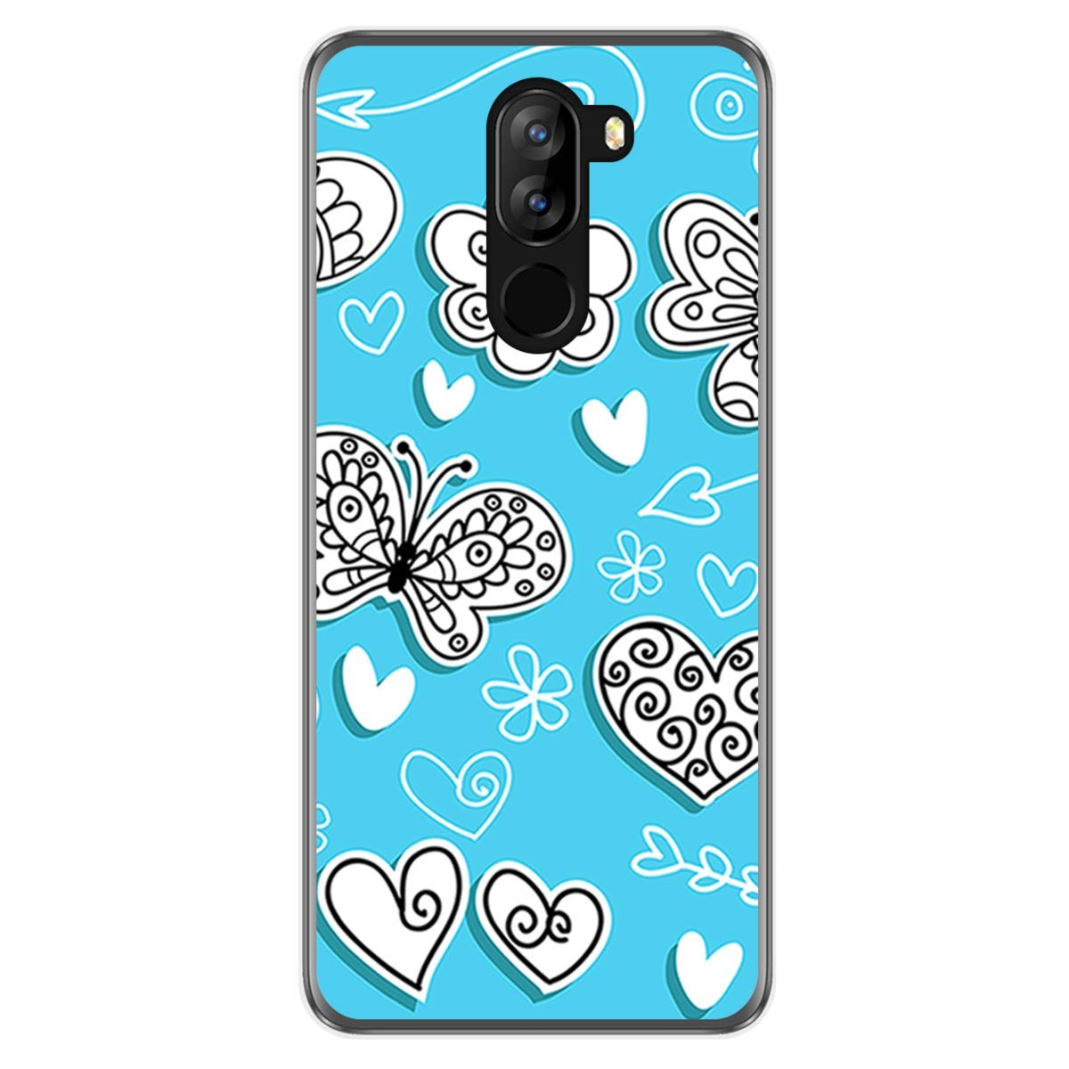 Funda Gel Tpu para Doogee X60 / X60L diseño Mariposas Dibujos