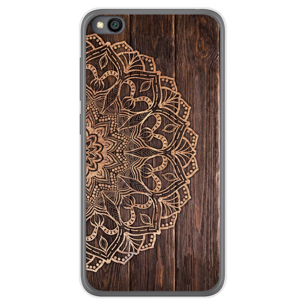 Funda Gel Tpu para Xiaomi Redmi Go diseño Madera 06 Dibujos