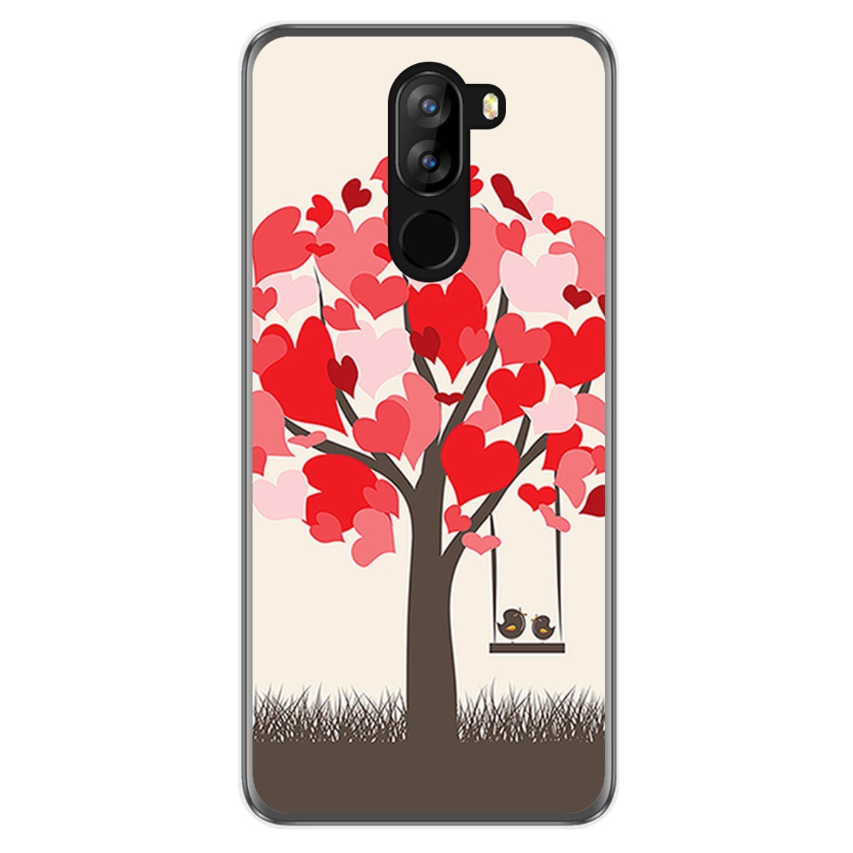 Funda Gel Tpu para Doogee X60 / X60L diseño Pajaritos Dibujos