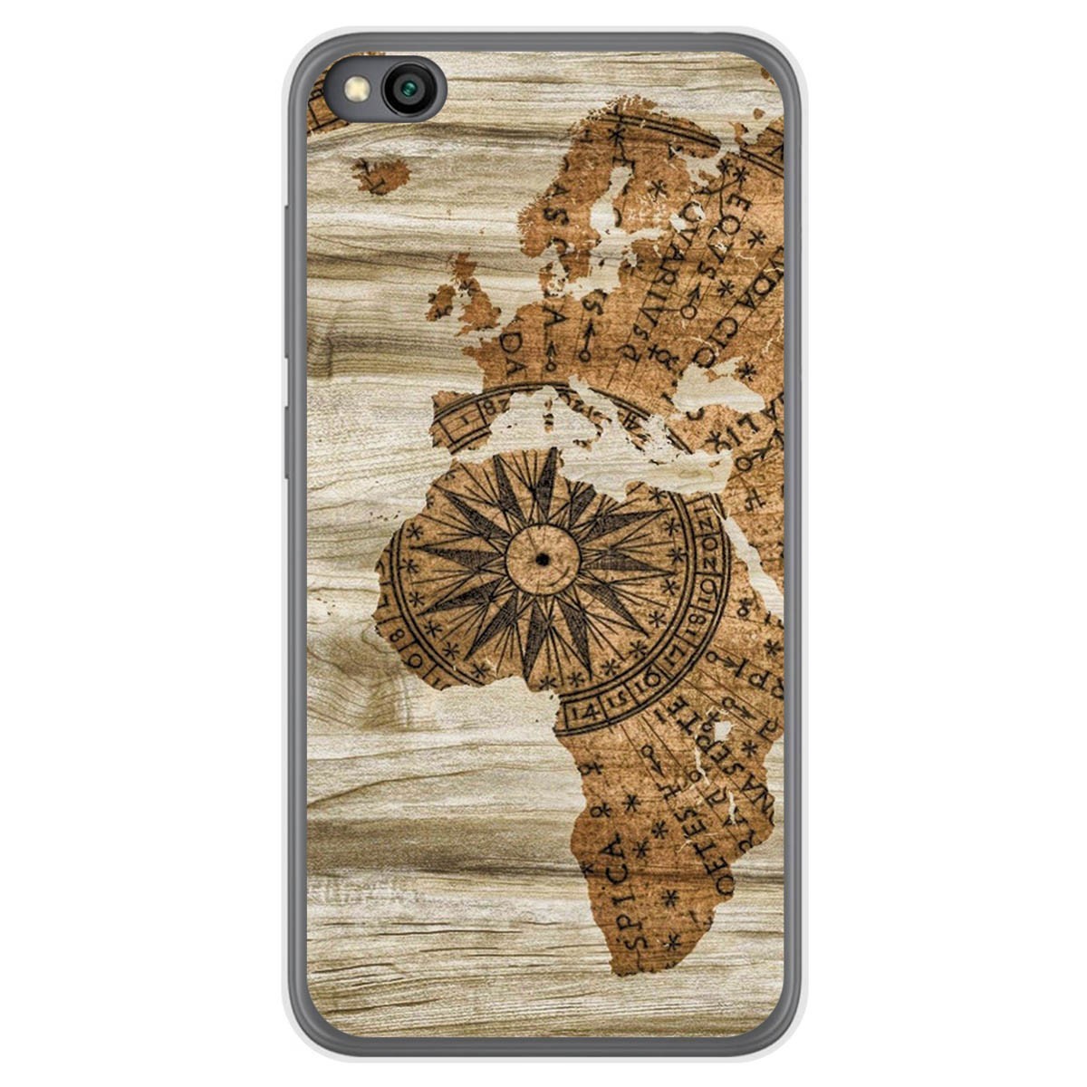 Funda Gel Tpu para Xiaomi Redmi Go diseño Madera 07 Dibujos