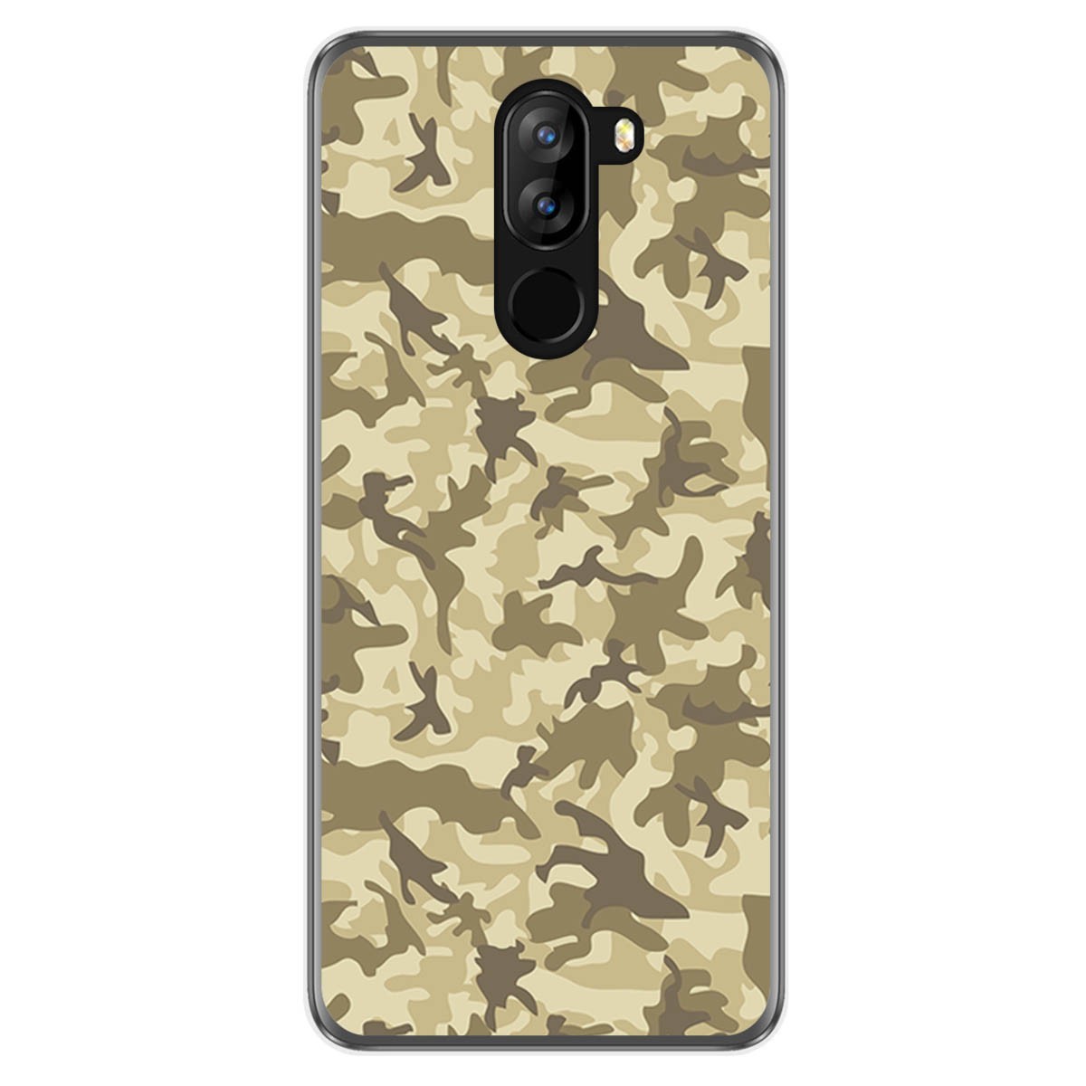 Funda Gel Tpu para Doogee X60 / X60L diseño Sand Camuflaje Dibujos