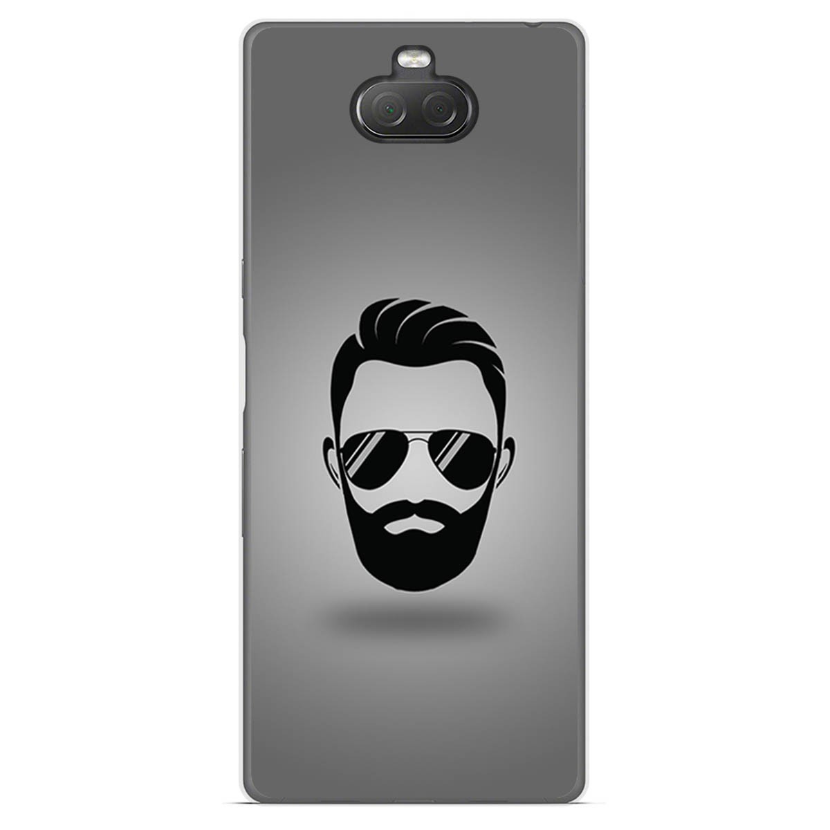 Funda Gel Tpu para Sony Xperia 10 diseño Barba Dibujos