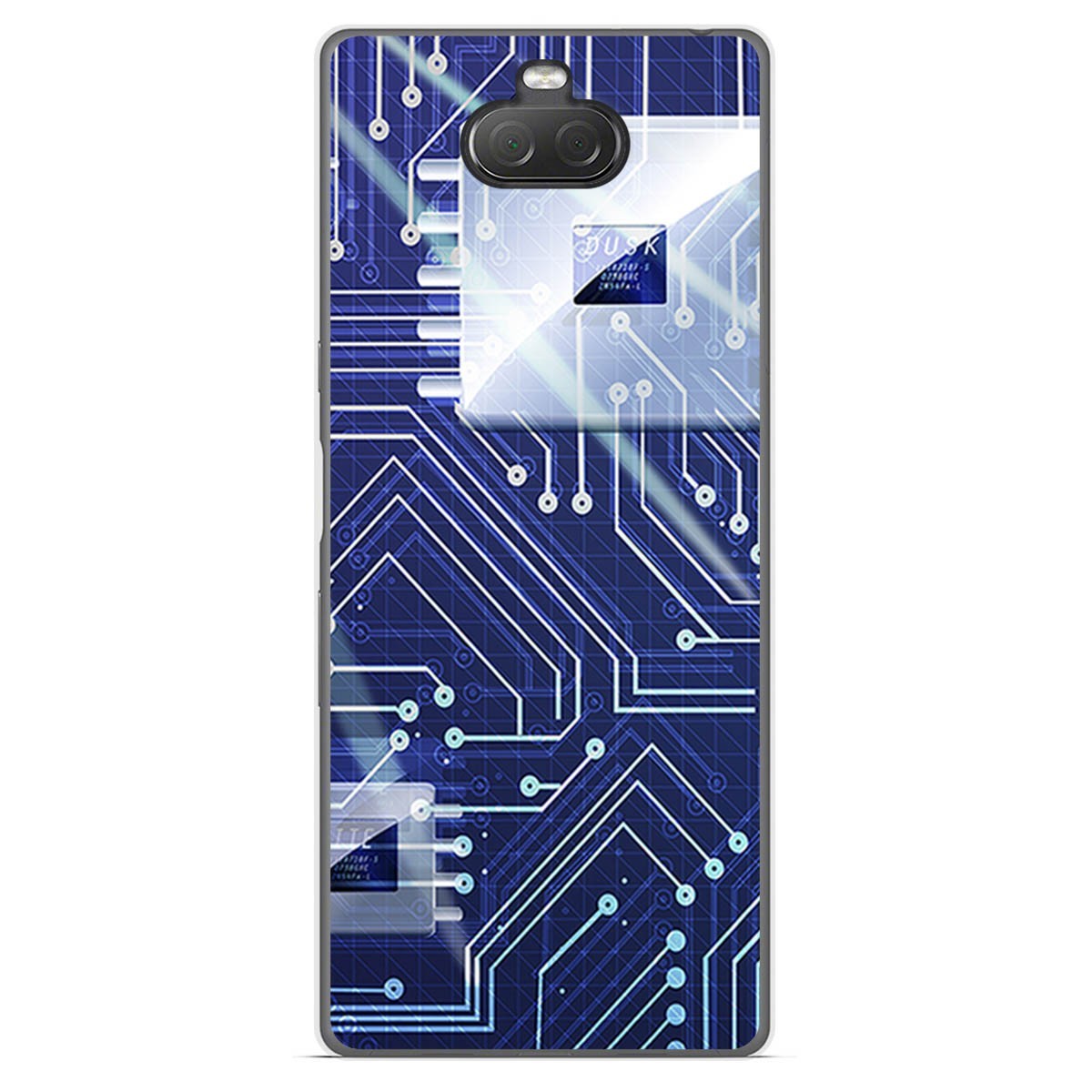 Funda Gel Tpu para Sony Xperia 10 diseño Circuito Dibujos