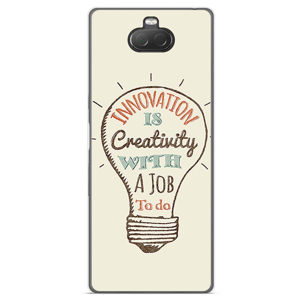 Funda Gel Tpu para Sony Xperia 10 diseño Creativity Dibujos