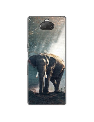 Funda Gel Tpu para Sony Xperia 10 diseño Elefante Dibujos