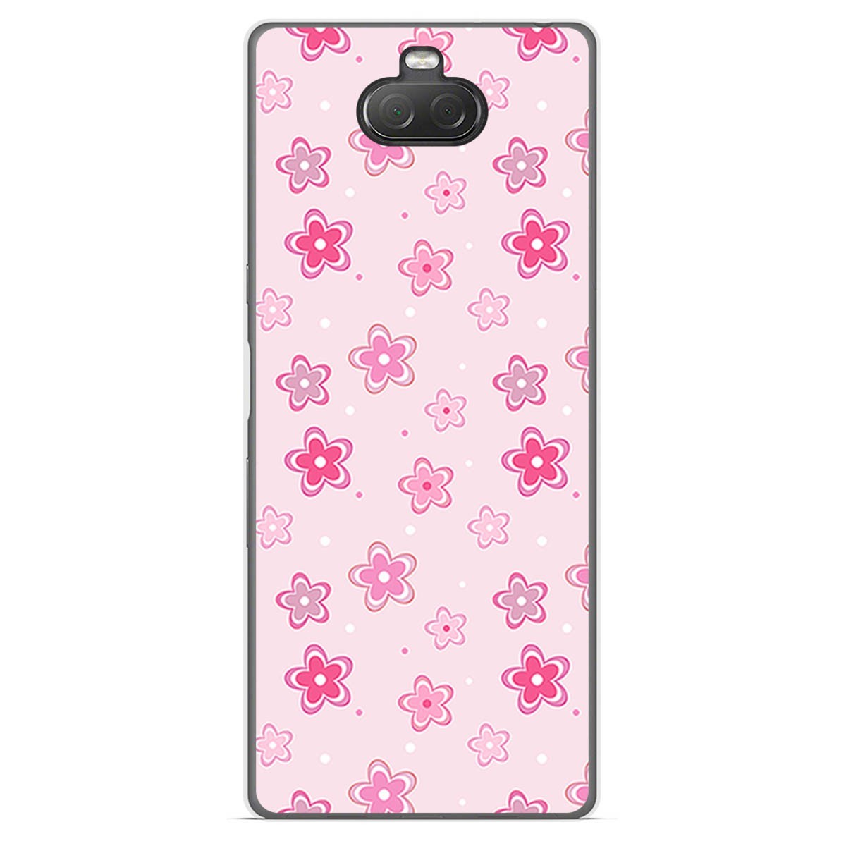 Funda Gel Tpu para Sony Xperia 10 diseño Flores Dibujos
