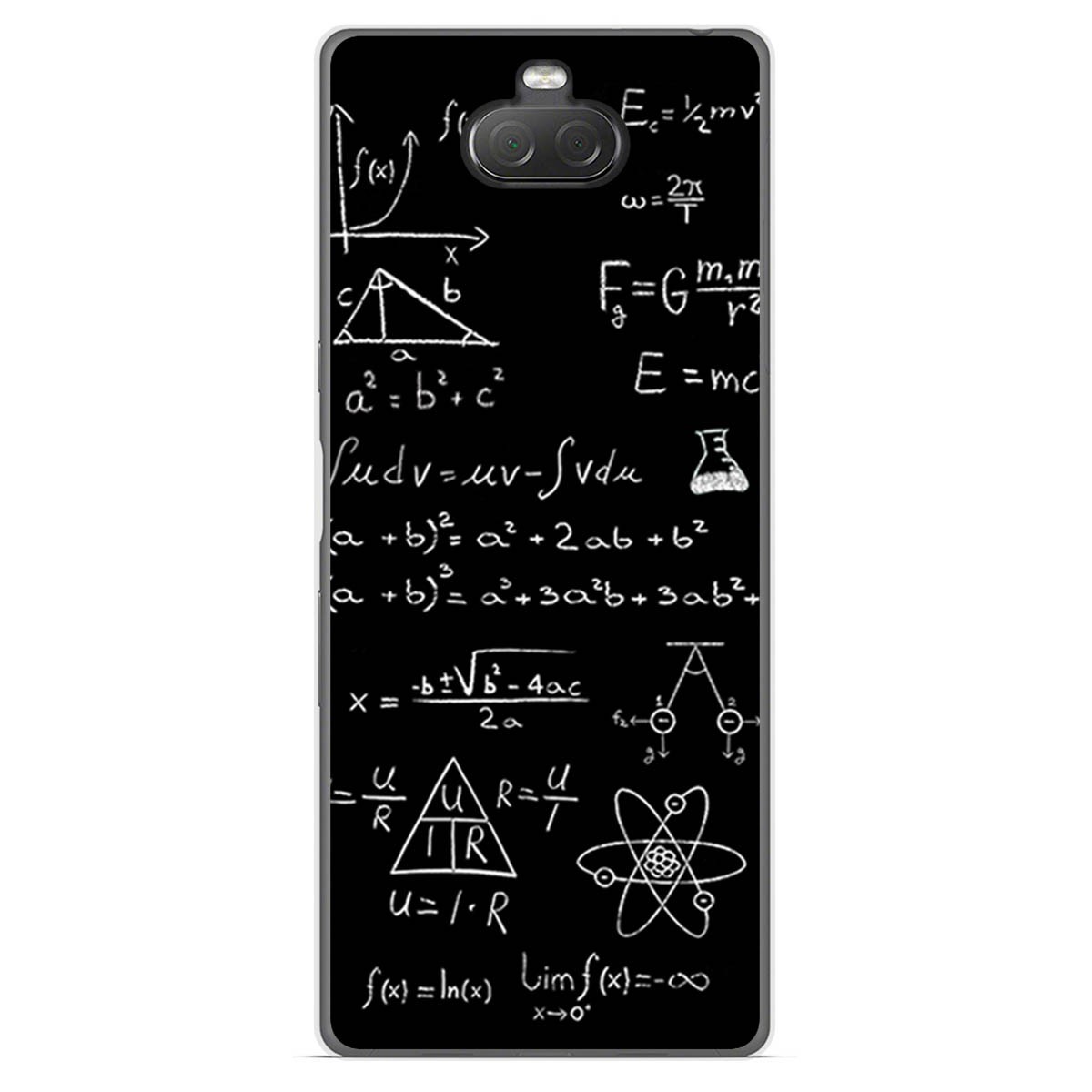 Funda Gel Tpu para Sony Xperia 10 diseño Formulas Dibujos