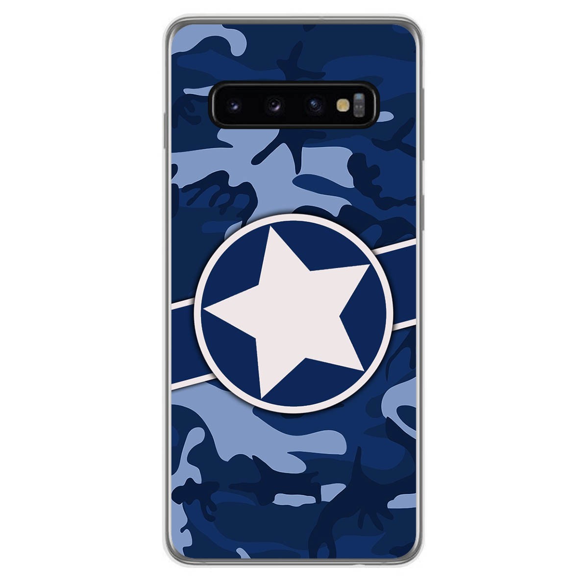 Funda Gel Tpu para Samsung Galaxy S10 Plus diseño Camuflaje 03 Dibujos