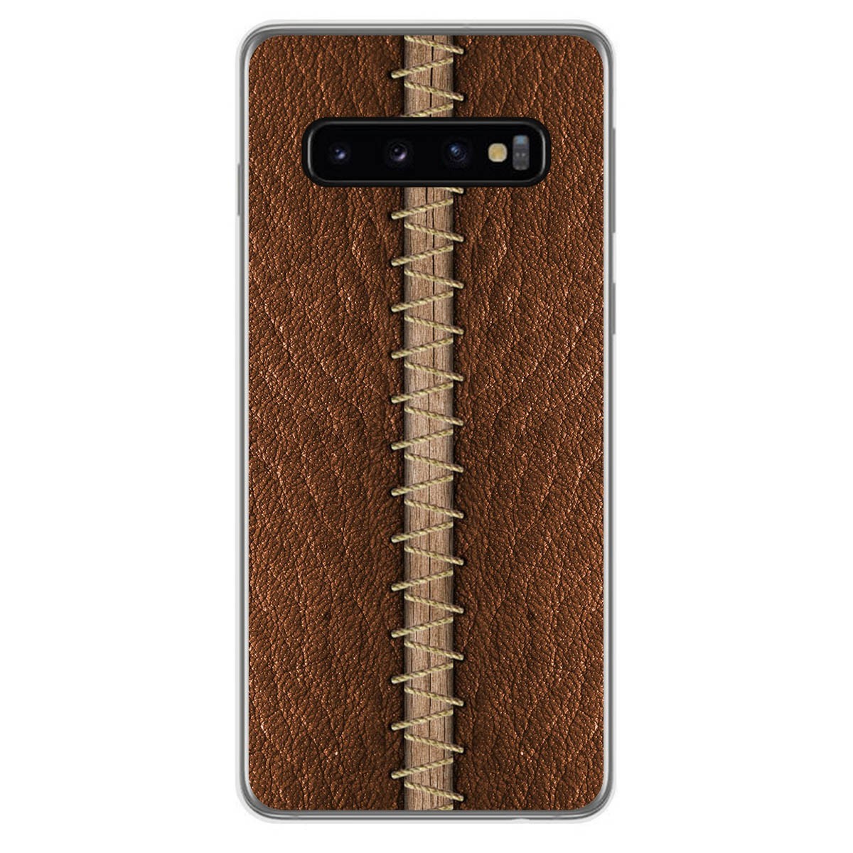Funda Gel Tpu para Samsung Galaxy S10 Plus diseño Cuero 01 Dibujos