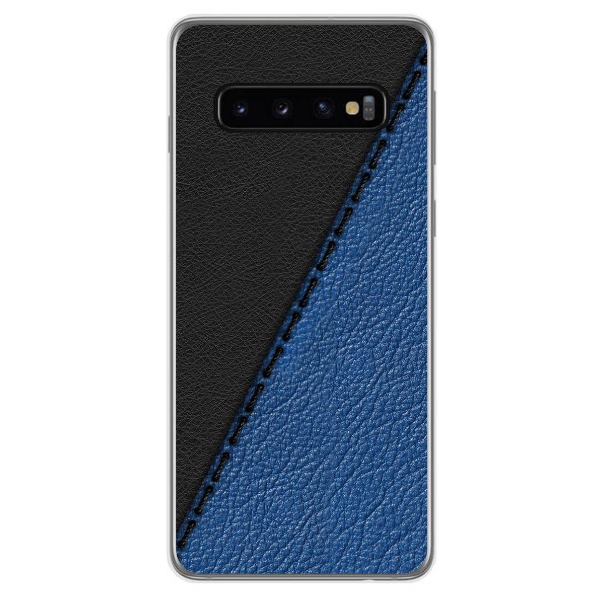 Funda Gel Tpu para Samsung Galaxy S10 Plus diseño Cuero 02 Dibujos