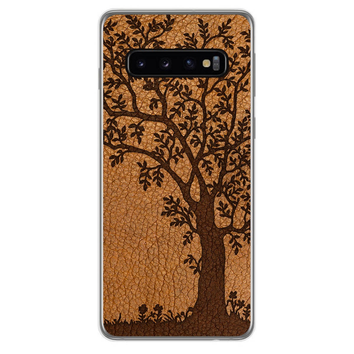 Funda Gel Tpu para Samsung Galaxy S10 Plus diseño Cuero 03 Dibujos